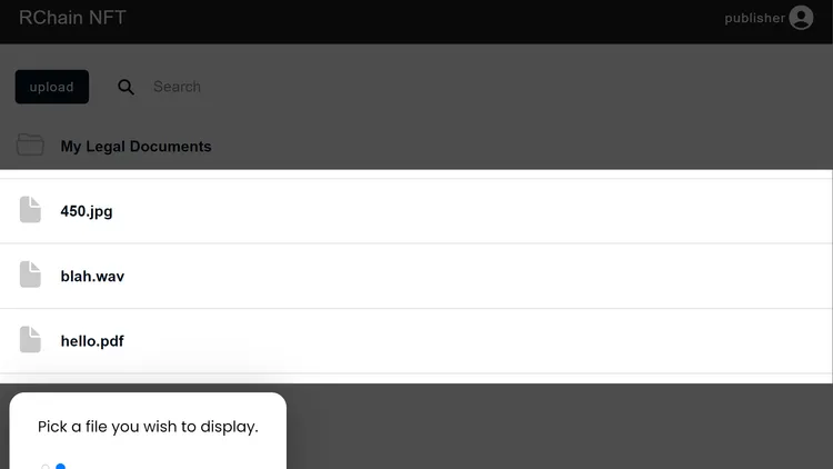 RFM (RChain File Manager)